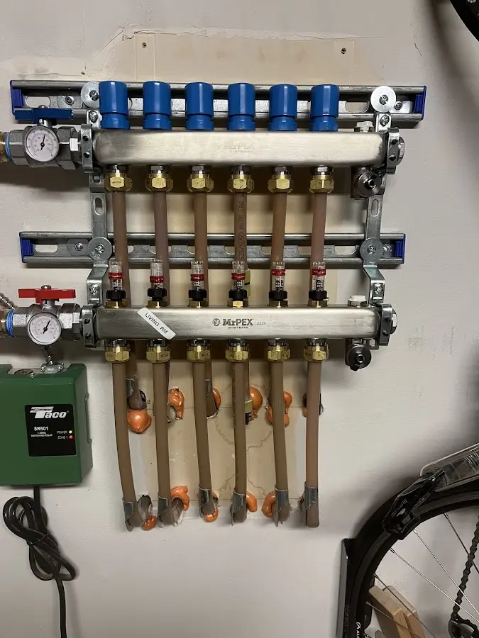 Plumber performing Gas Leak Detection at a residential property in Prairie Ridge